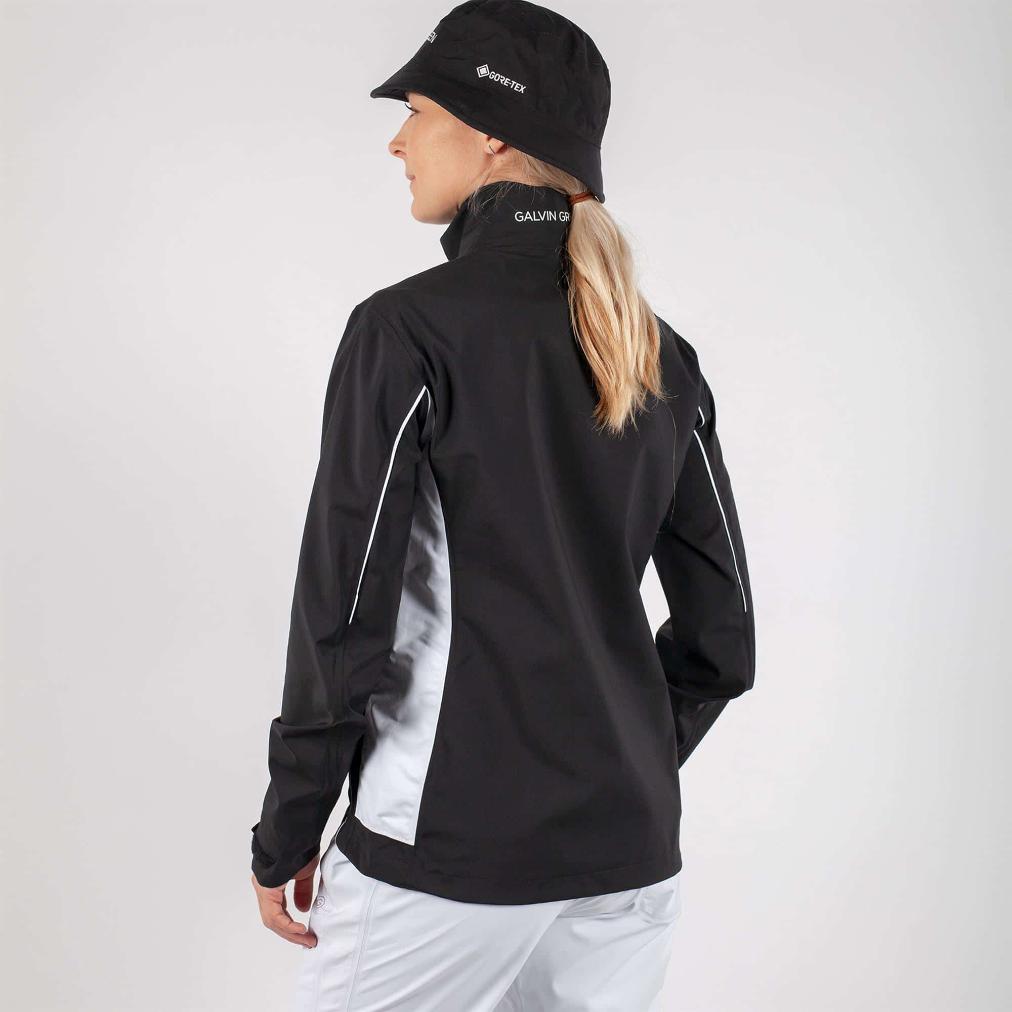 Galvin Green Aila Gore-Tex Paclite Waterproof Ladies Golf Jacket Black/White