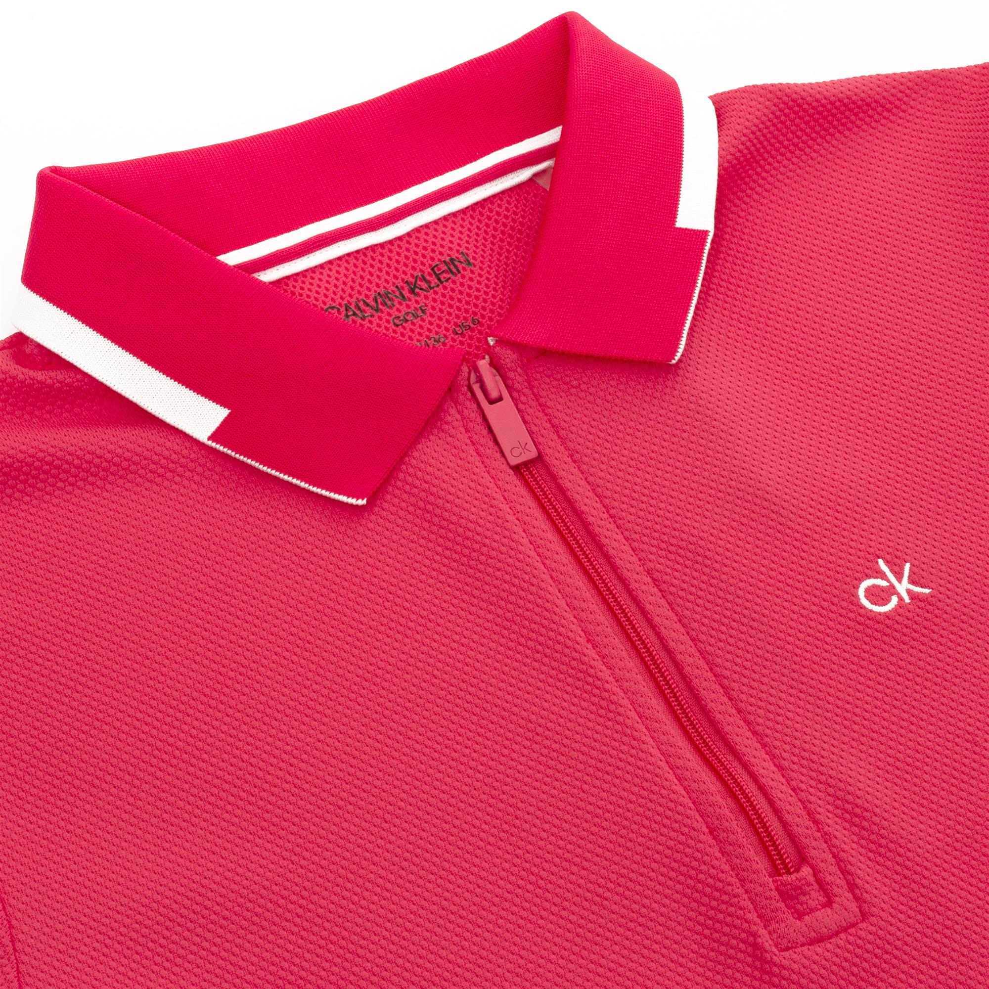 Calvin Klein Ness Ladies Golf Cap Sleeve Polo Shirt Jete