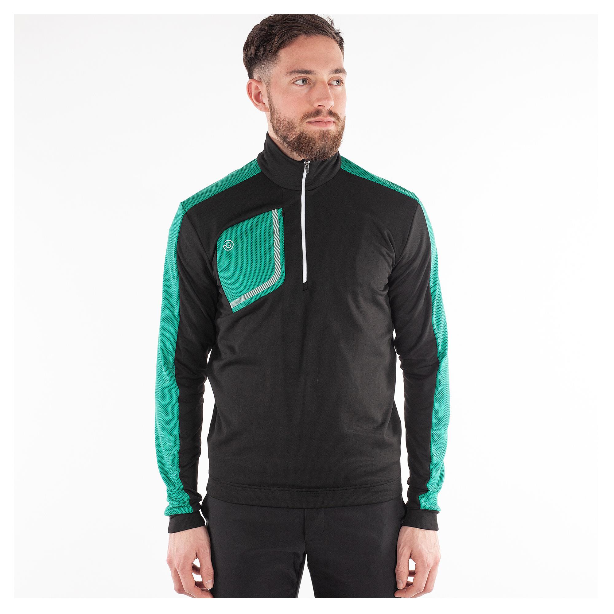 Galvin Green Dwight Insula Golf Mid Layer Black/Green/White