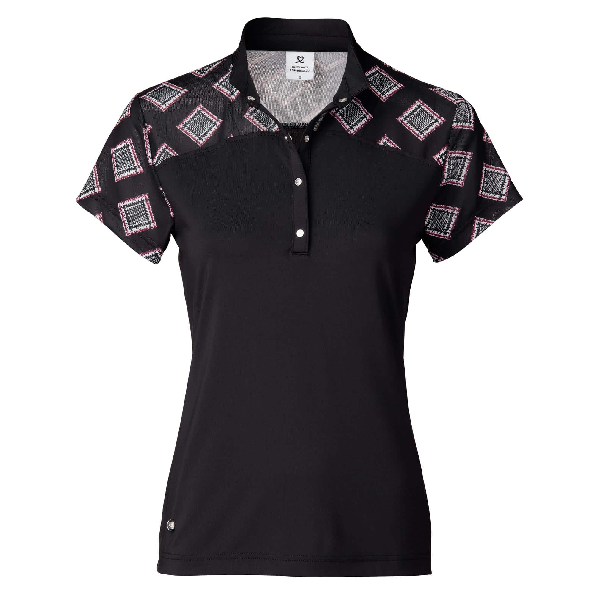 Daily Sports Ruthie Ladies Golf Polo Shirt Black