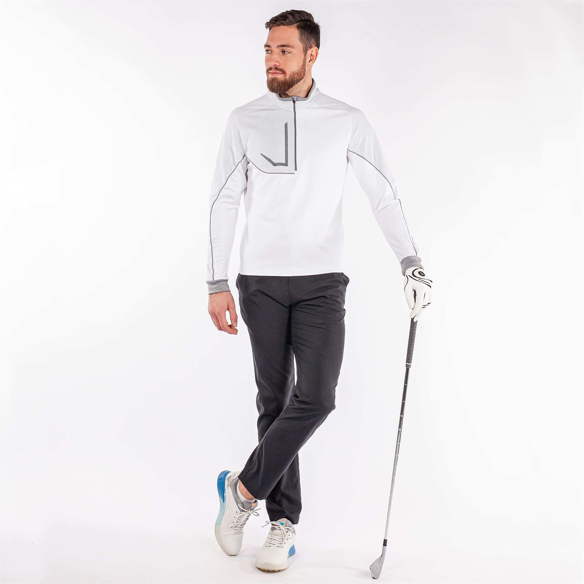 Galvin Green Daxton Insula Golf Pullover White/Cool Grey/Sharkskin