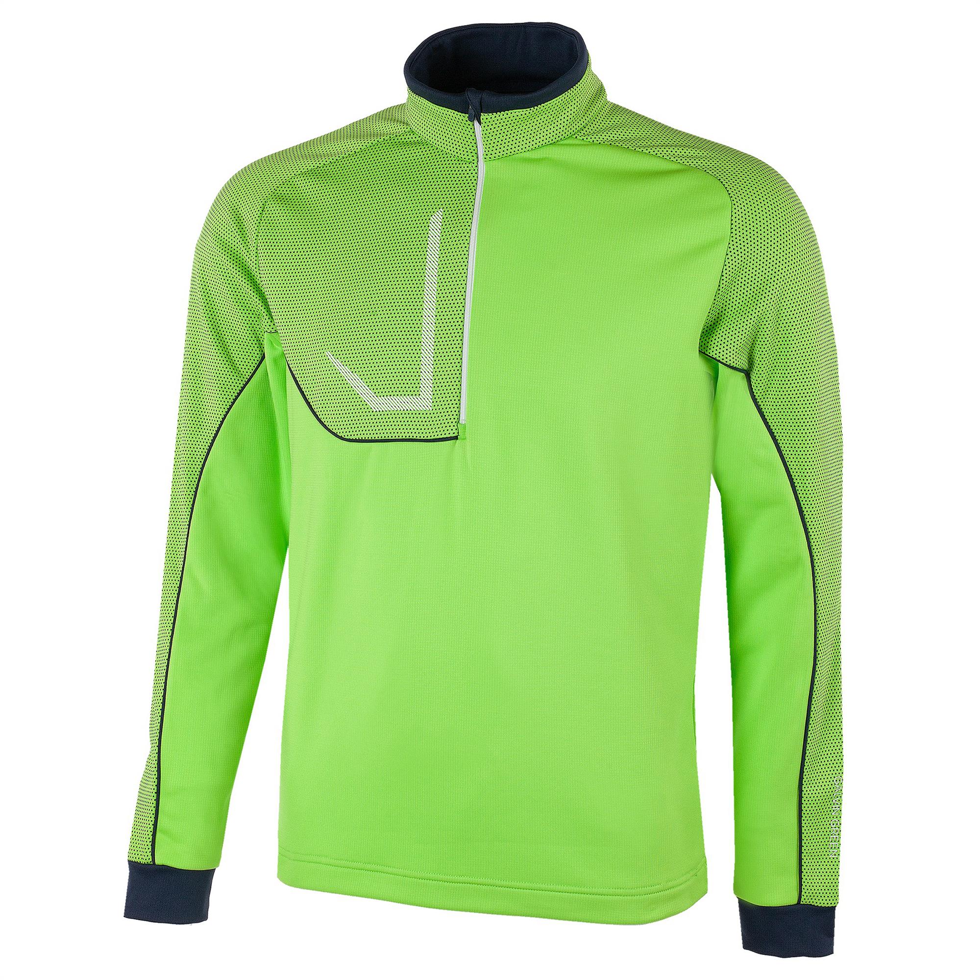Galvin Green Daxton Insula Golf Pullover Lime/Navy/White