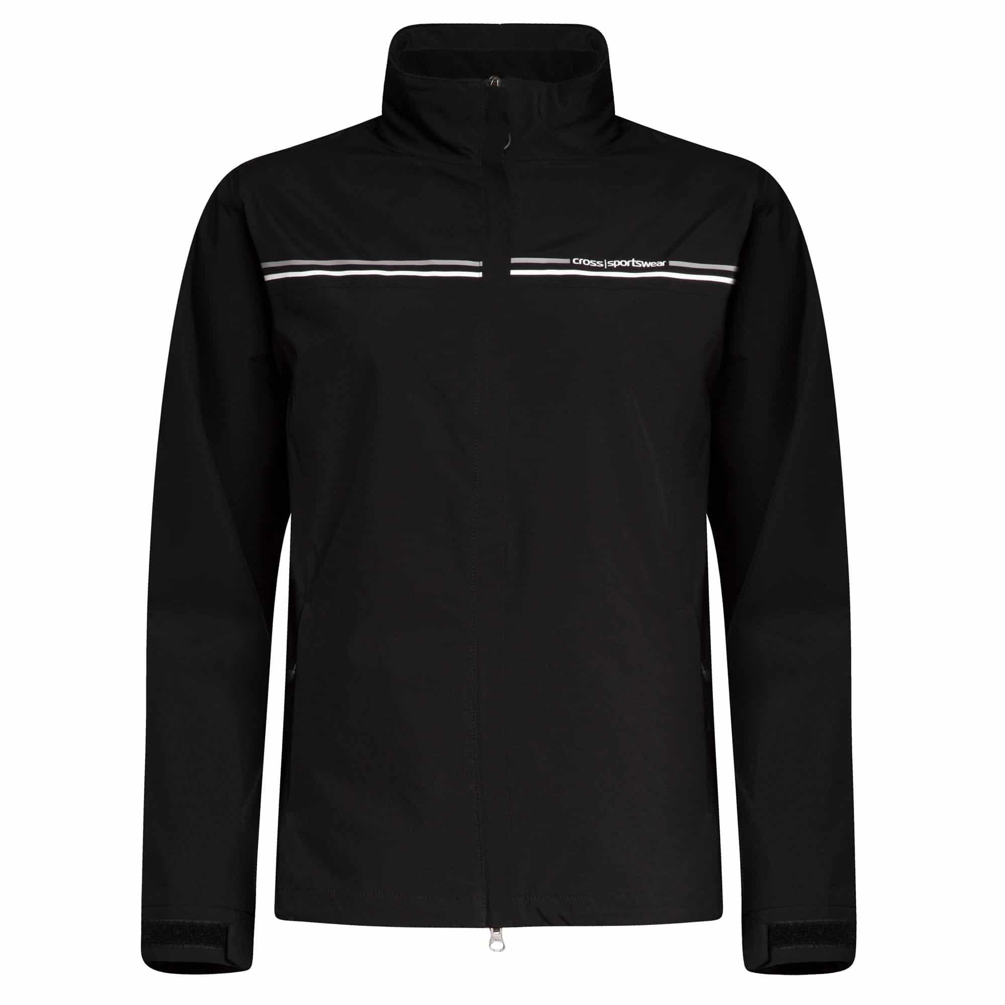 Cross Cloud Waterproof Ladies Golf Jacket Black