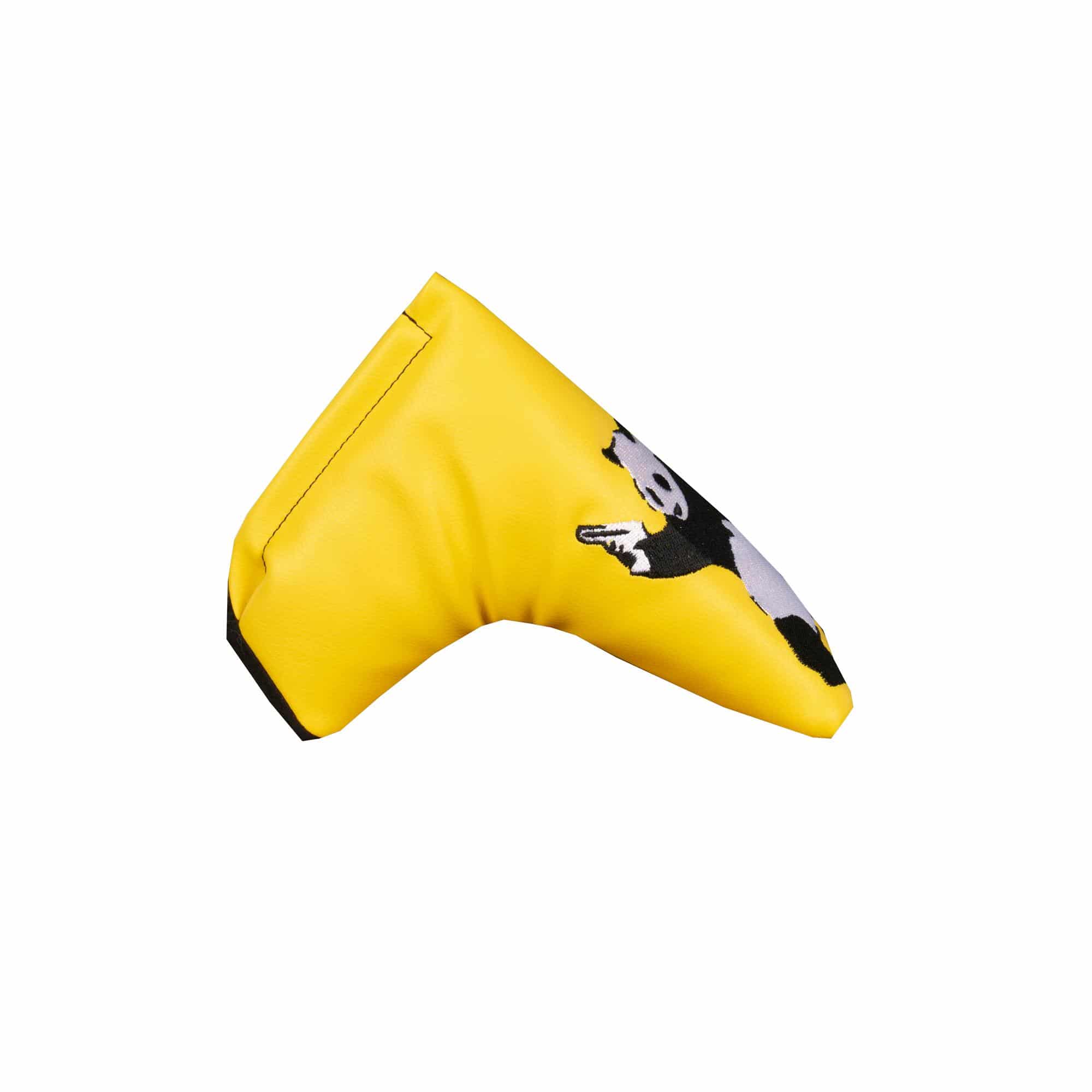 Banksy Bad Panda Blade Putter Headcover Yellow