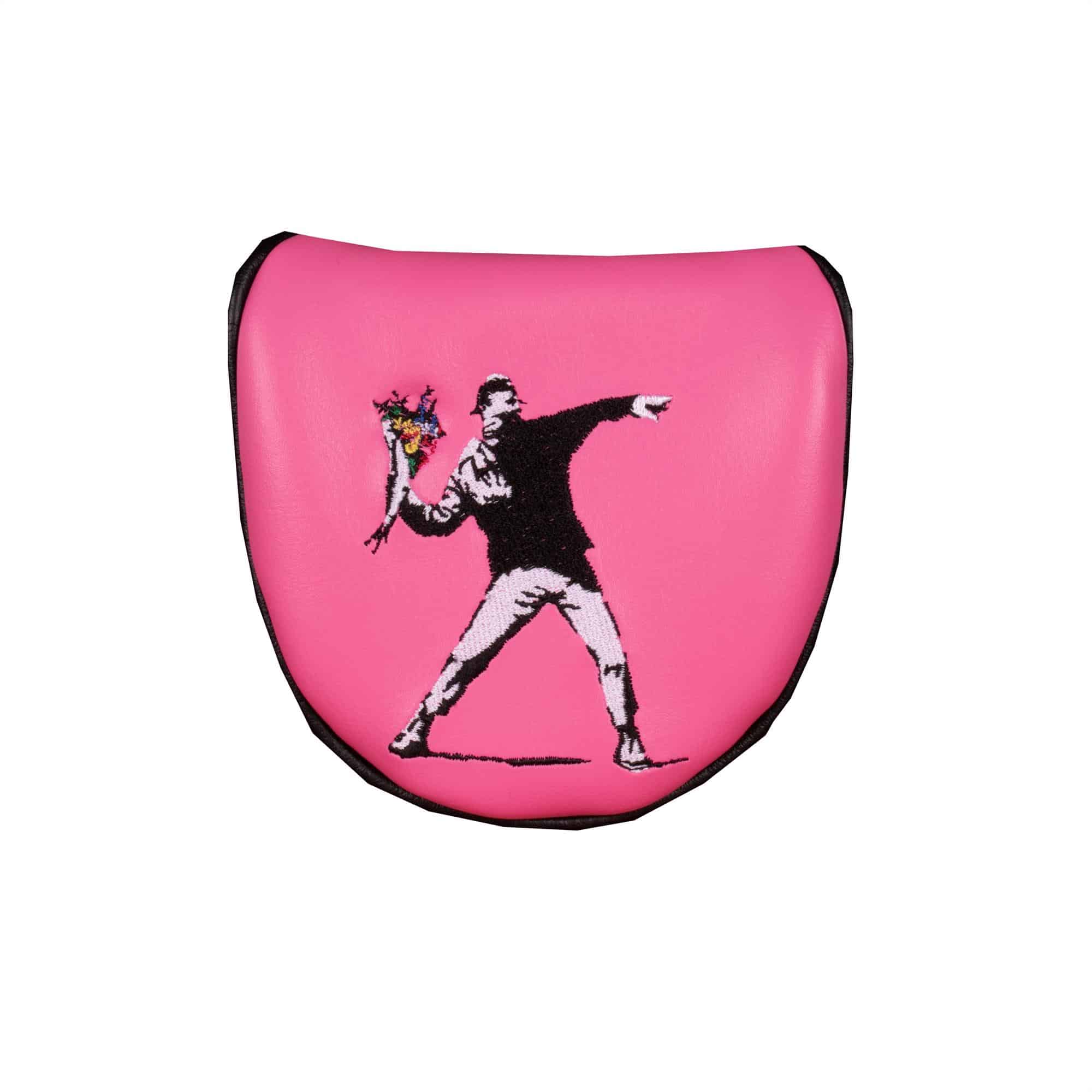 Banksy Smile Mallet Putter Headcover White