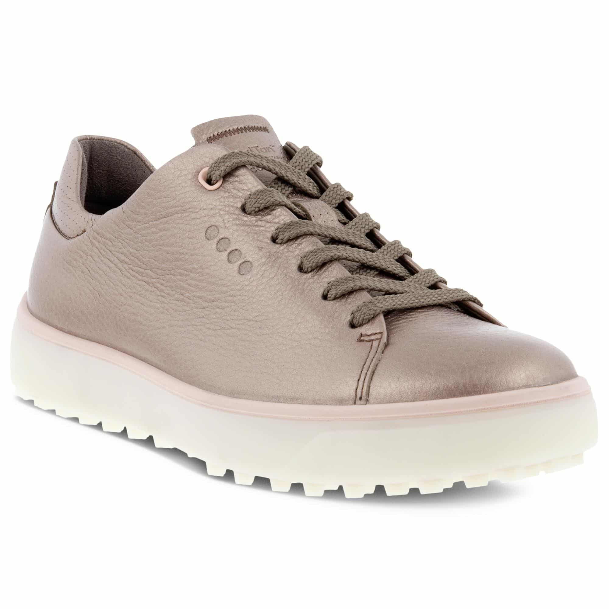 Ecco Golf Tray Ladies Golf Shoe Warm Grey