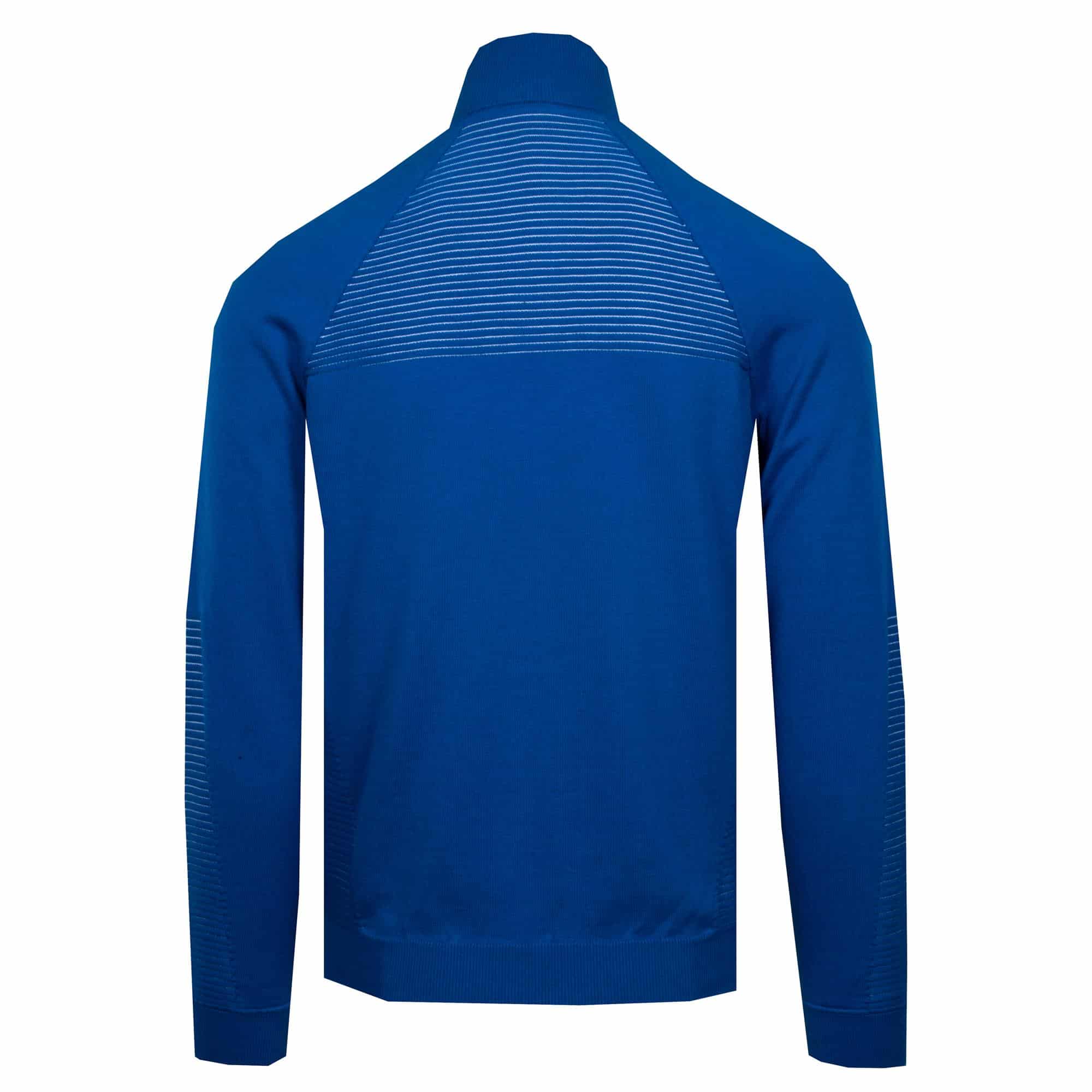 Boss Zandi Half Zip Sweater Medium Blue