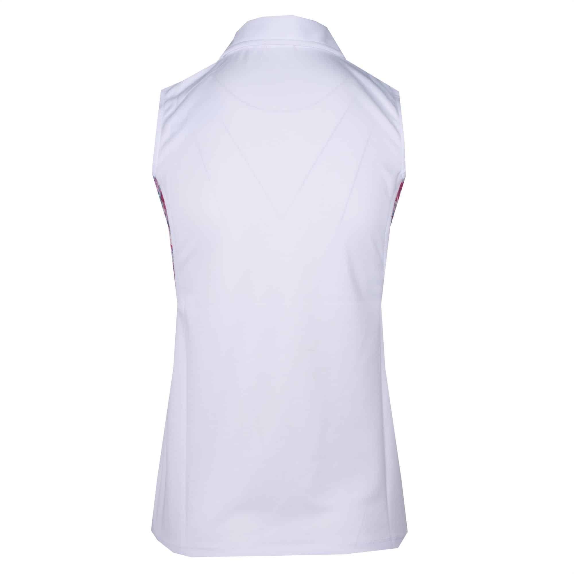 Daily Sports Bess Sleeveless Polo Shirt White/Azul