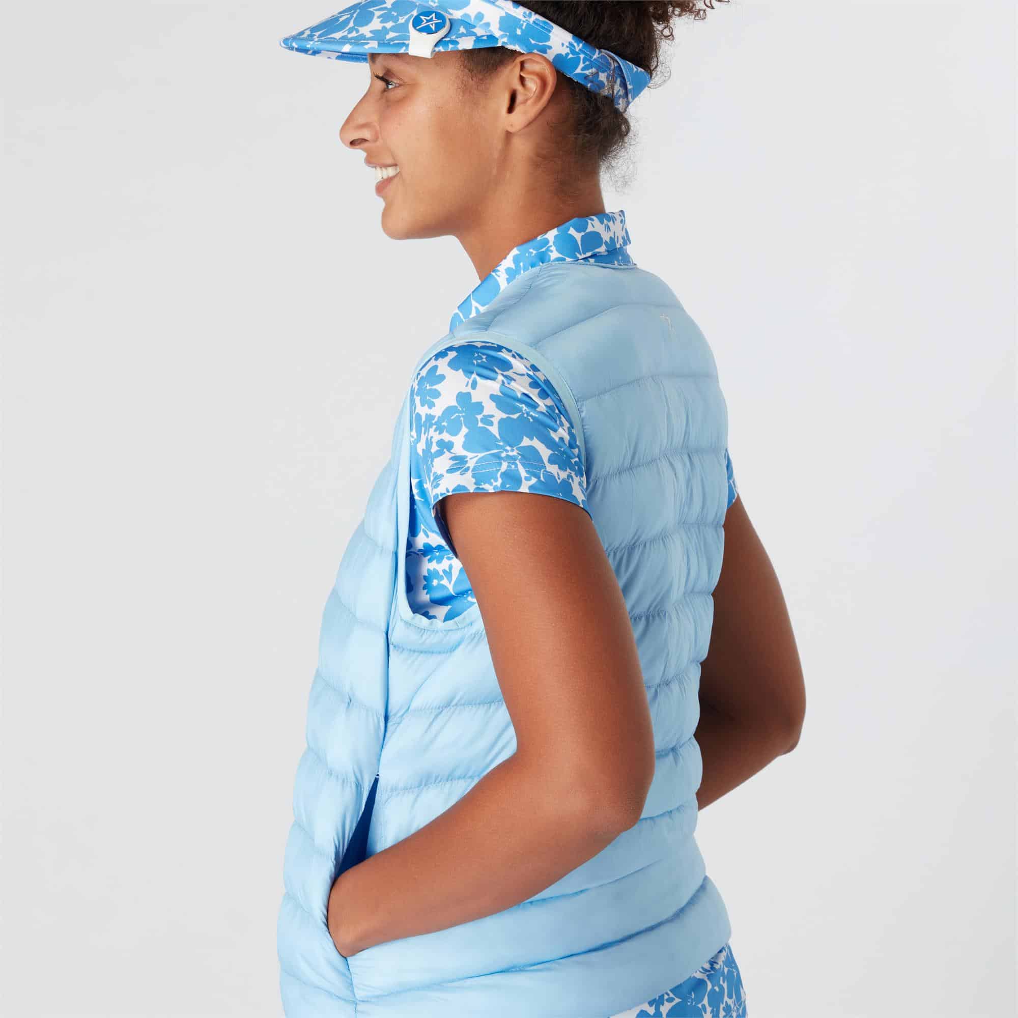 Swing Out Sister Penny Ladies Golf Vest Tranquil Blue