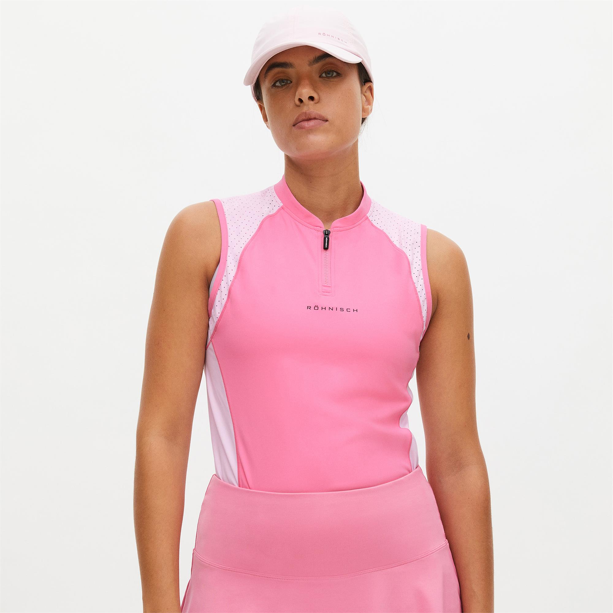Rohnisch Rush Sleeveless Ladies Golf Pink Carnation