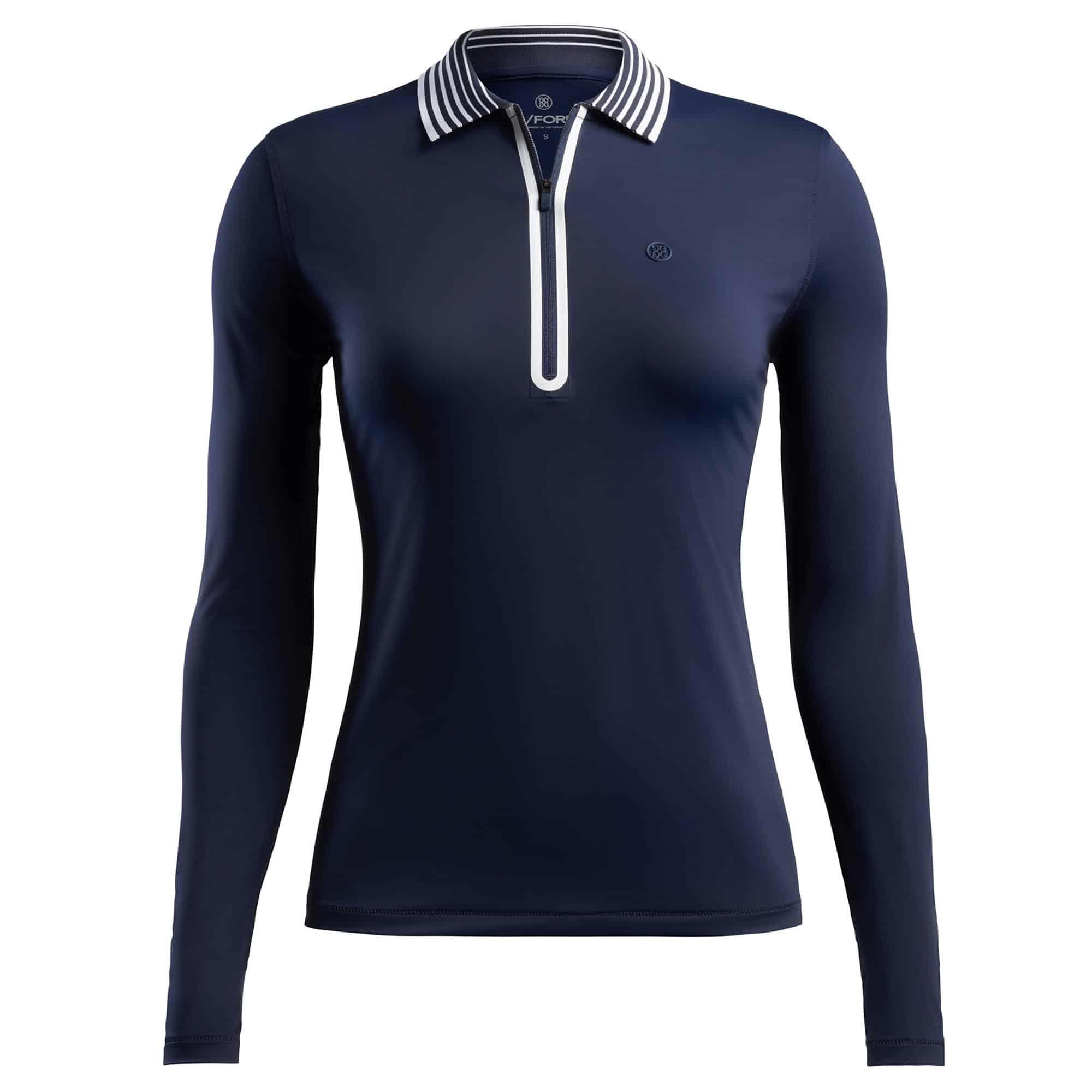 G/Fore Featherweight Ladies Zip Polo Shirt Twilight