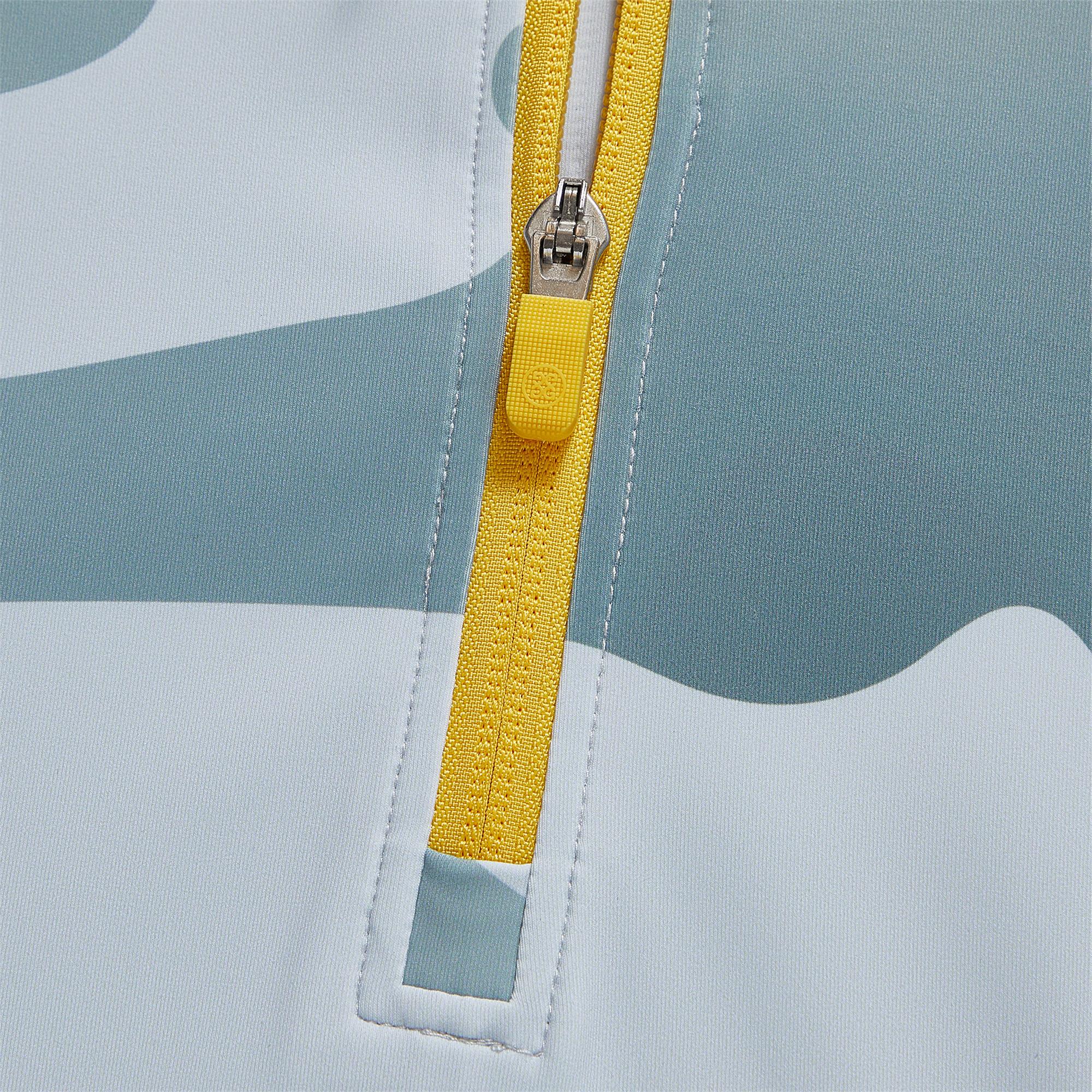 G/FORE Gradient Camo Quarter Zip Mens Golf Mid Layer Nimbus