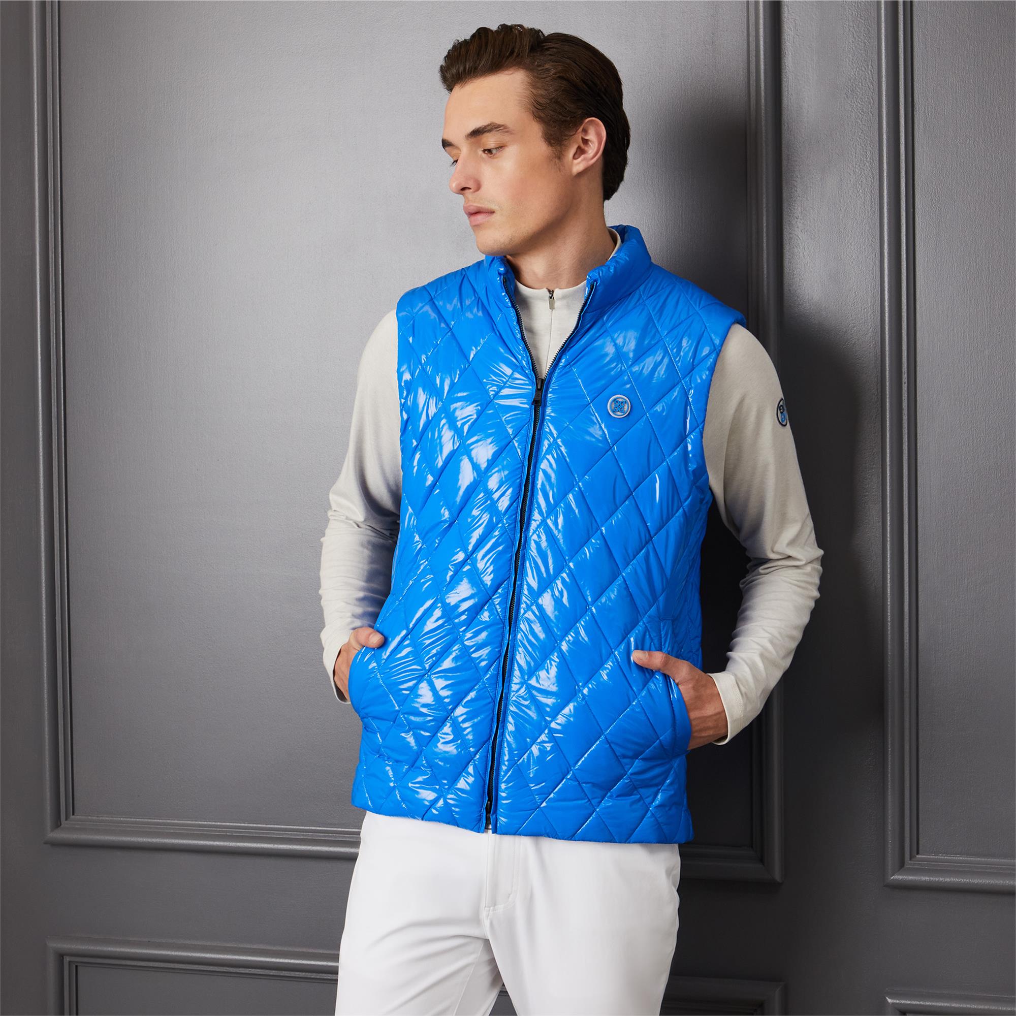 G/FORE Wool Lined Mens Puffer Vest Racer