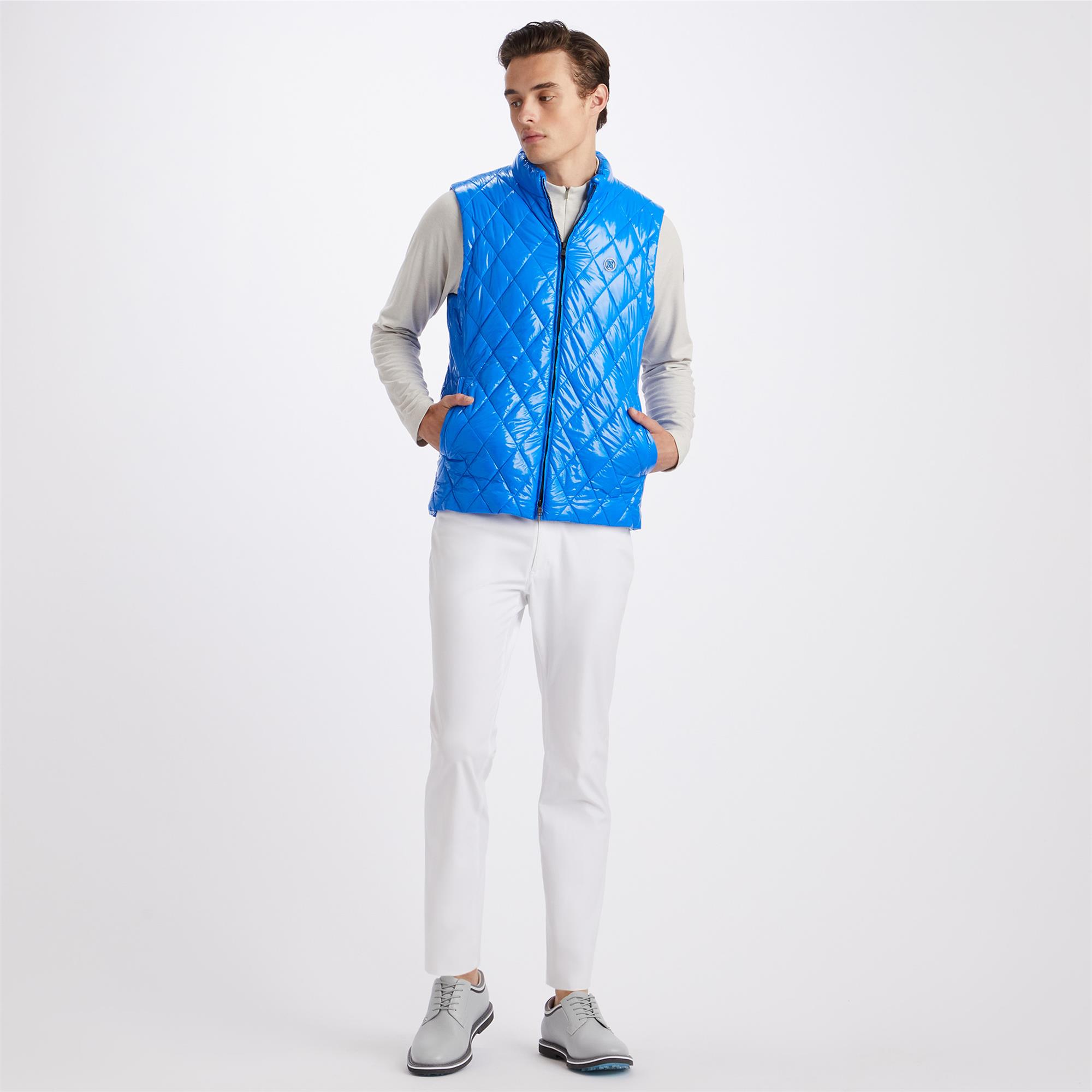 G/FORE Wool Lined Mens Puffer Vest Racer