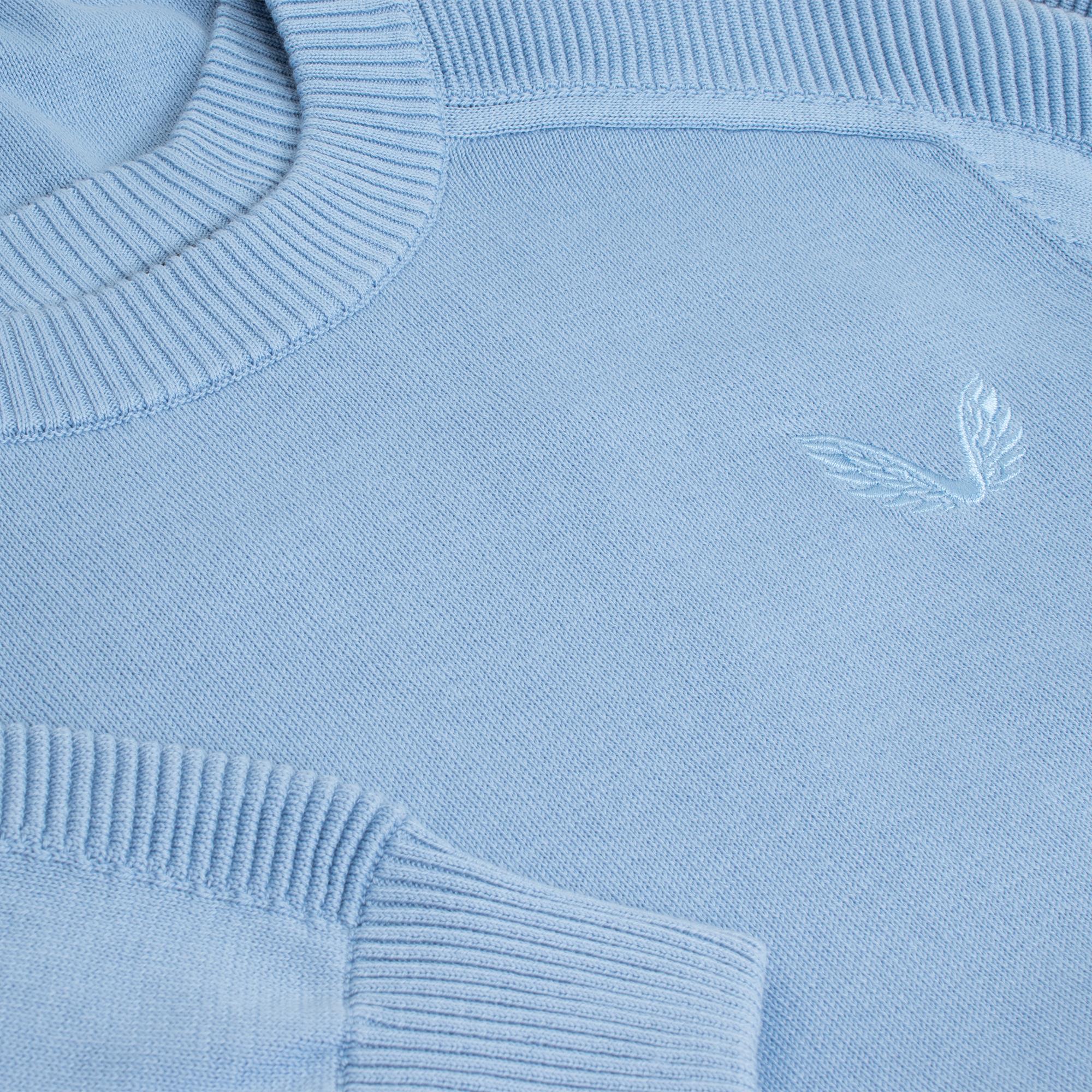 Castore Knitted Mens Crew Neck Golf Sweater Sky