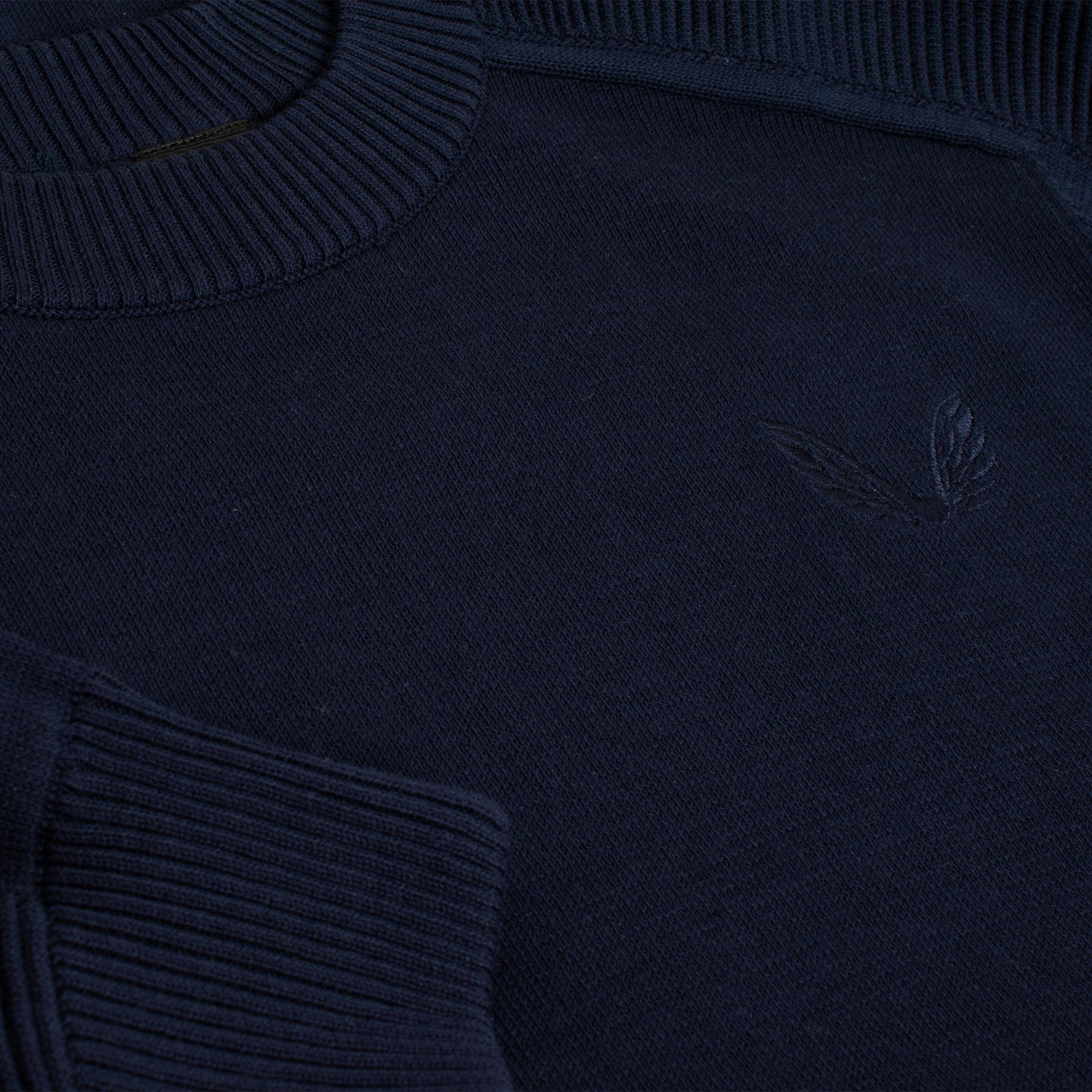 Castore Knitted Mens Crew Neck Golf Sweater Midnight Navy