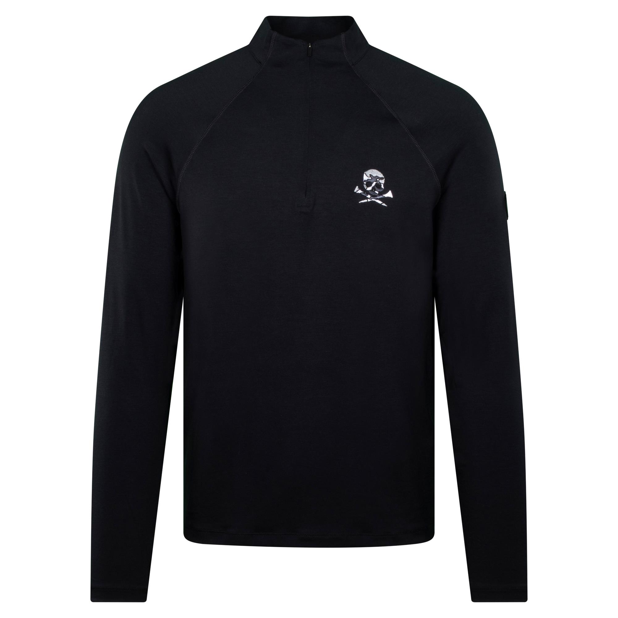 G/FORE Luxe Quarter Zip Mens Golf Mid Layer Onyx