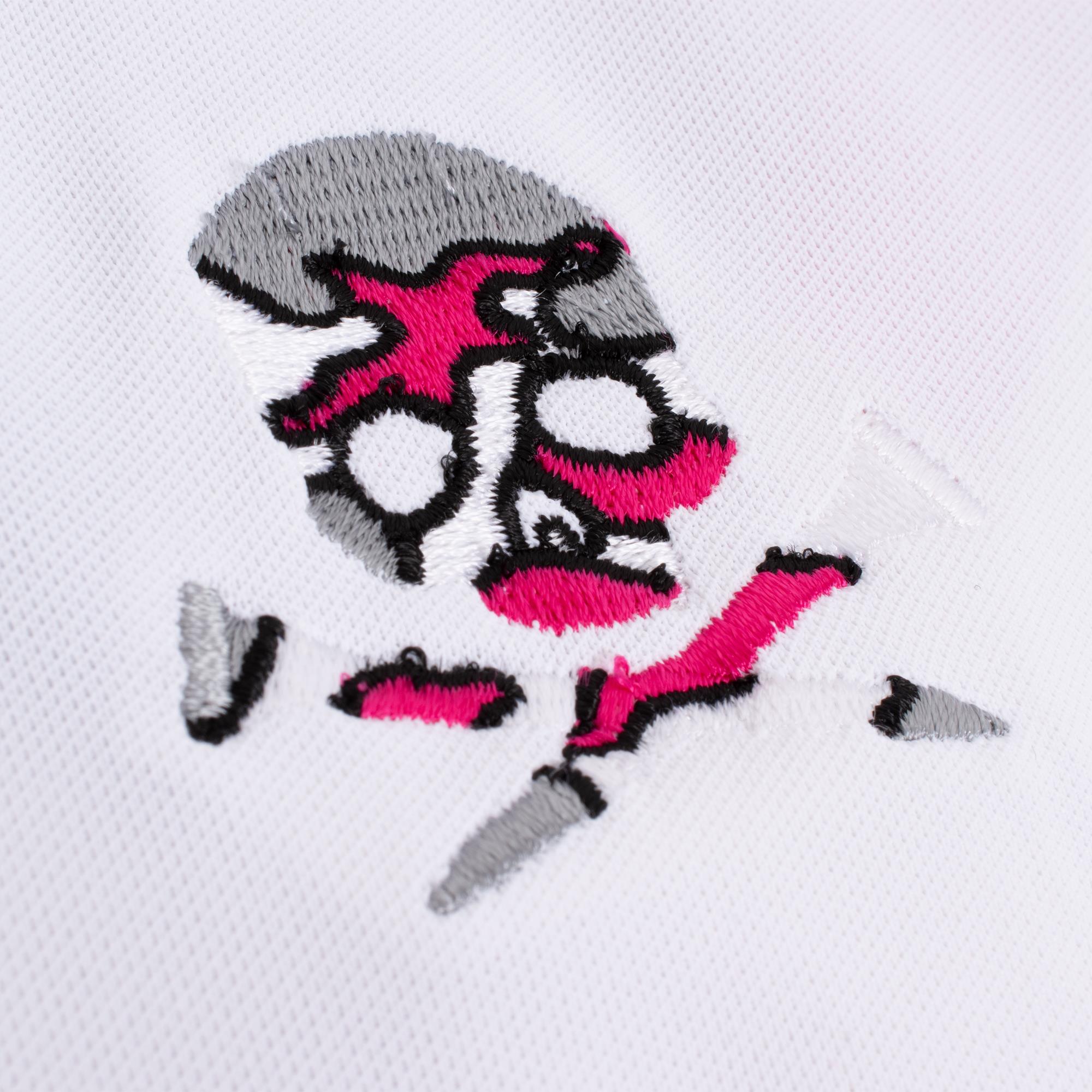 G/FORE Two Tone Collar Tech Pique Mens Golf Polo Shirt Snow