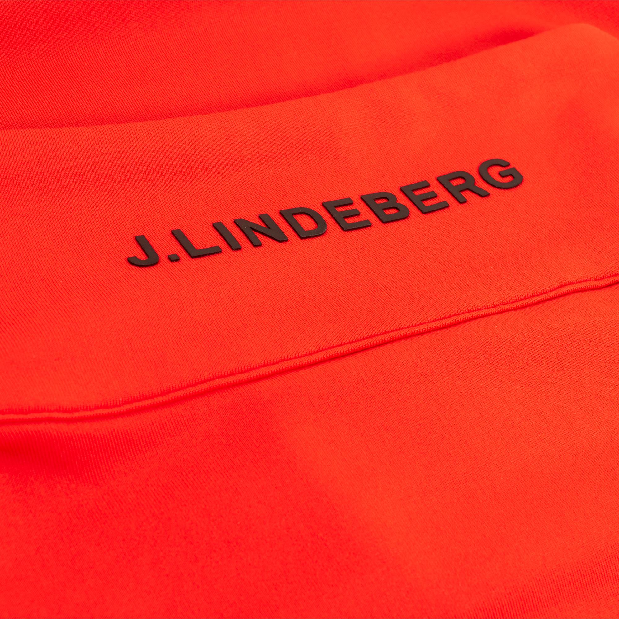 J Lindeberg Luke Half Zip Mens Golf Mid Layer Fiery Red