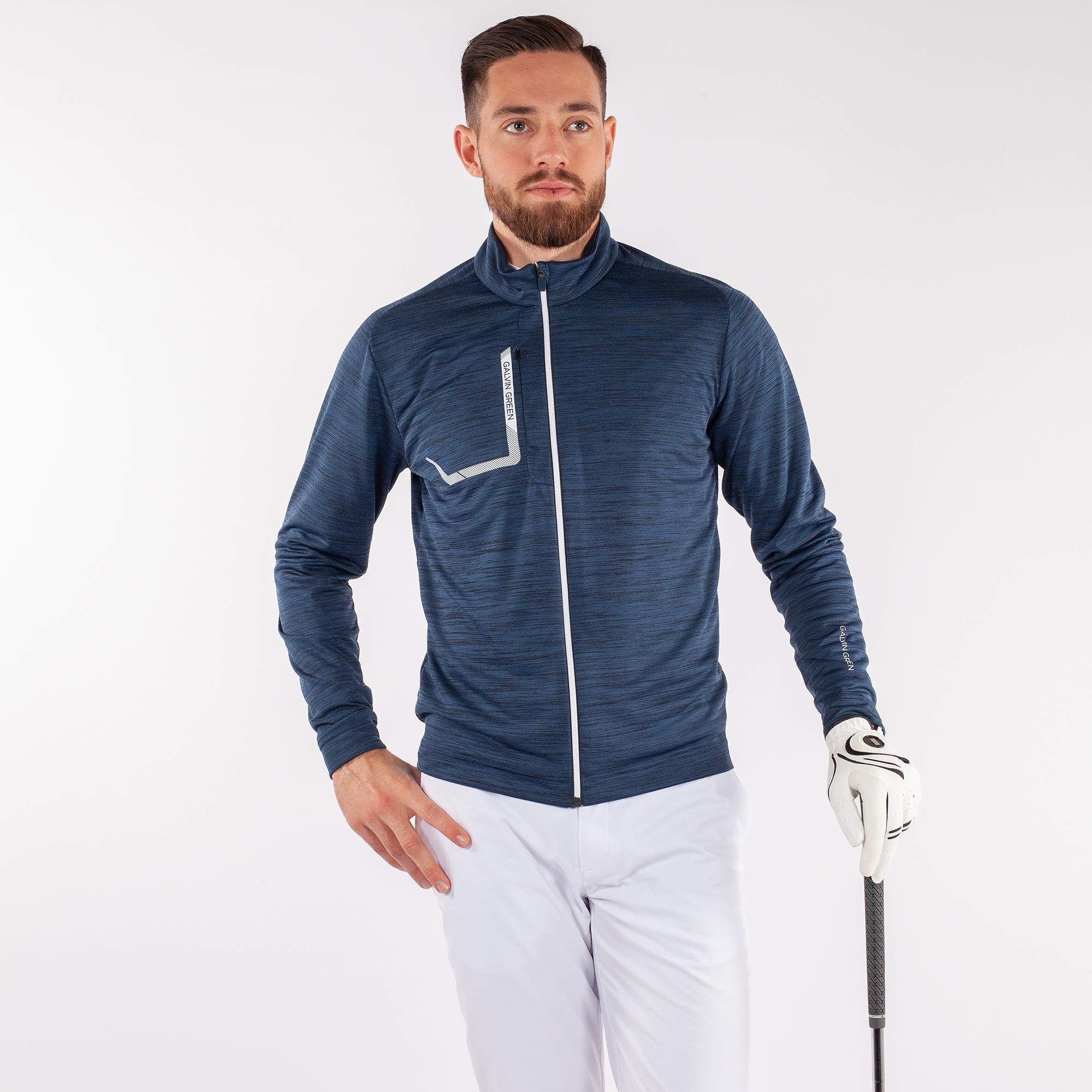 Galvin Green Dennis Insula Mens Golf Mid Layer Navy