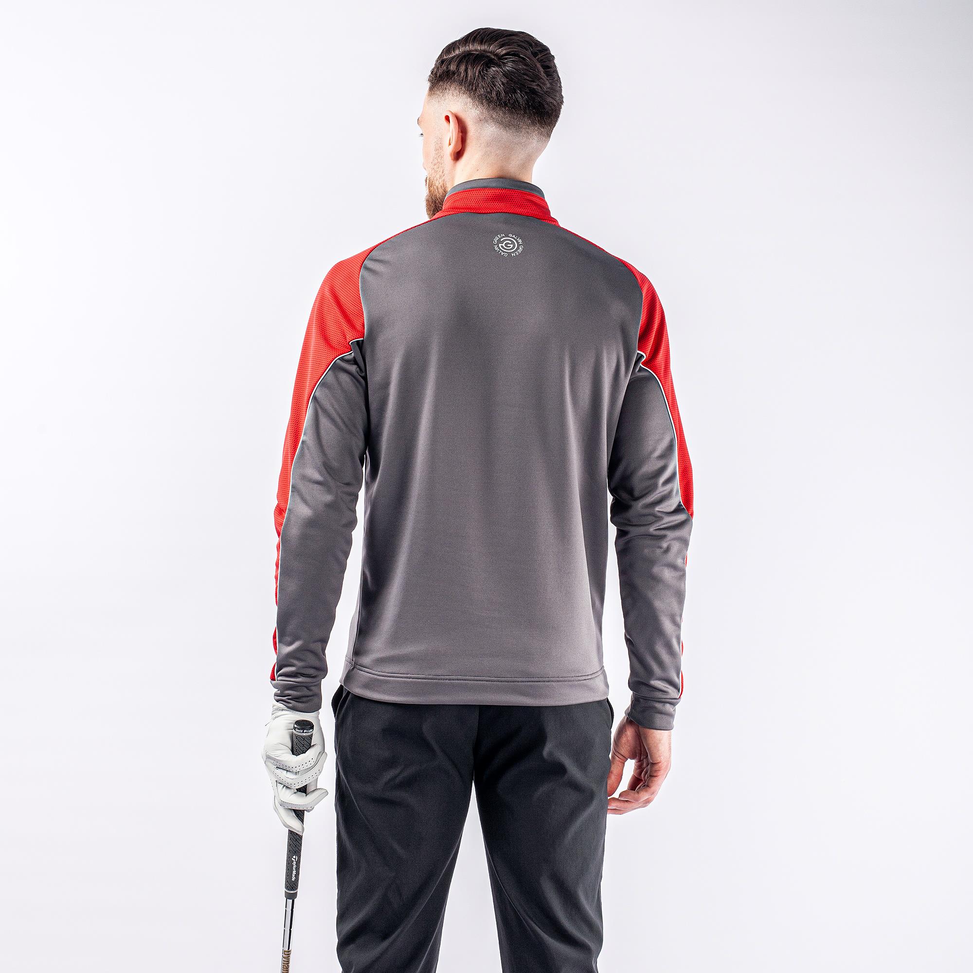 Galvin Green Daxton Insula Mens Golf Mid Layer Forged Iron/Red/White