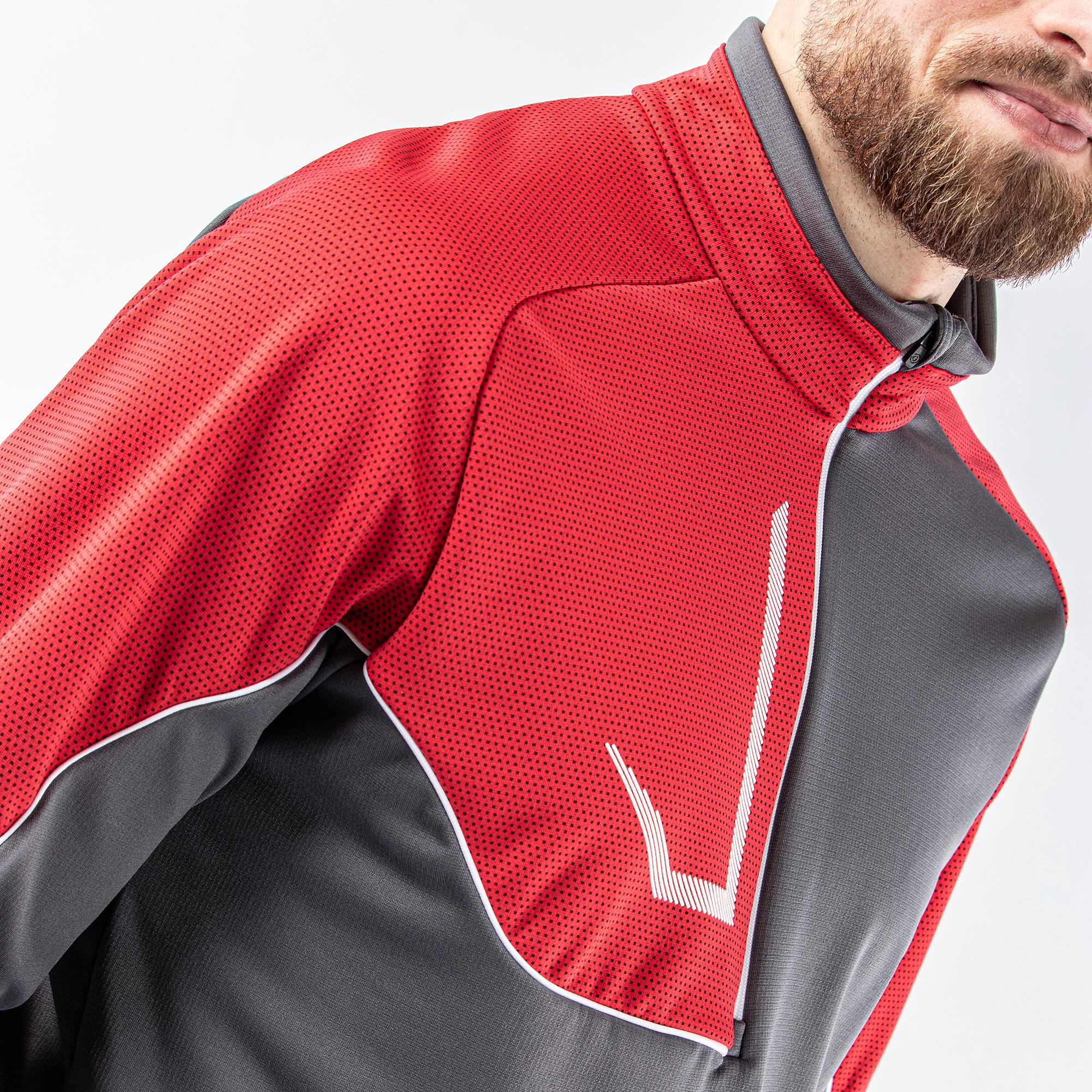 Galvin Green Daxton Insula Mens Golf Mid Layer Forged Iron/Red/White