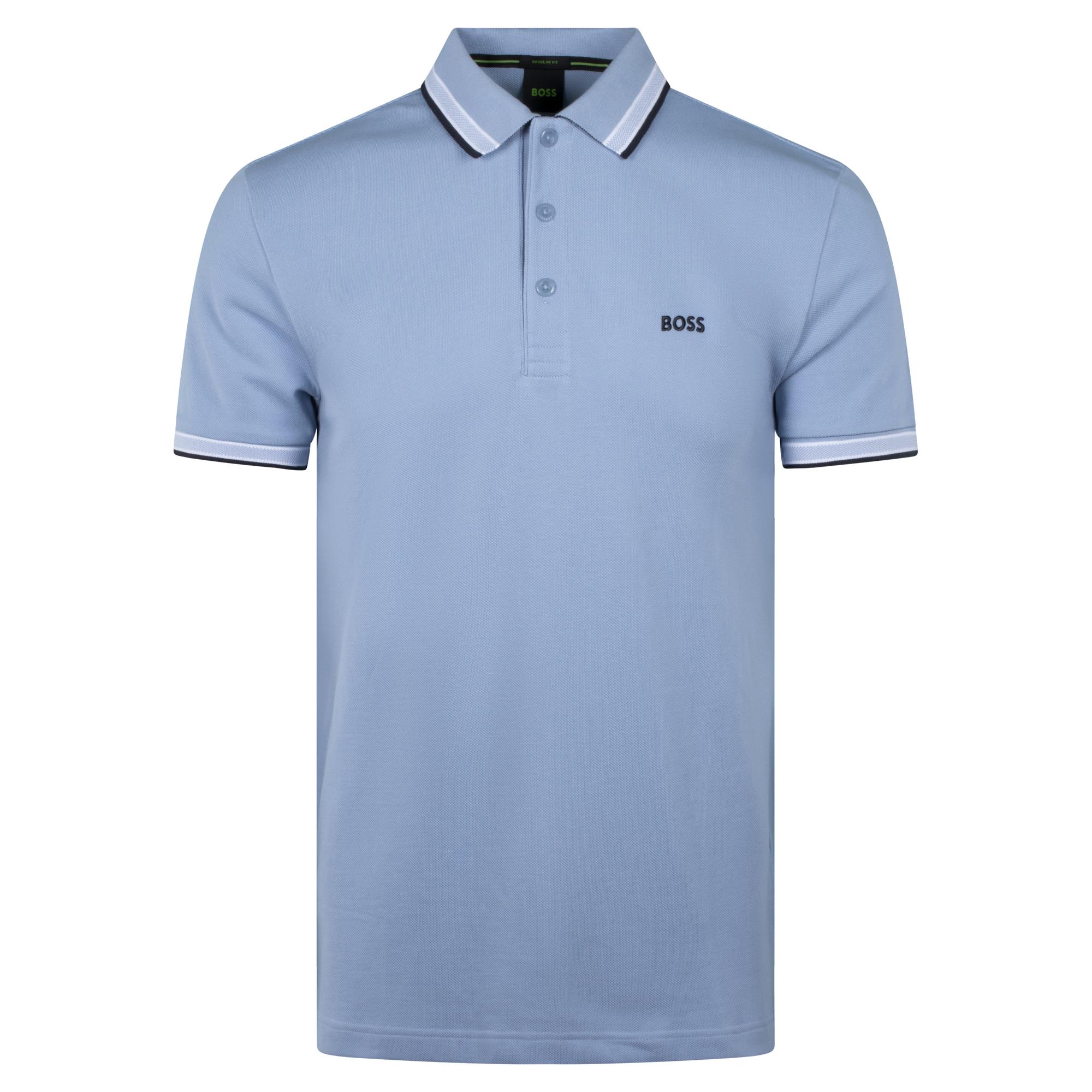 Boss Paddy Mens Polo Shirt Blue