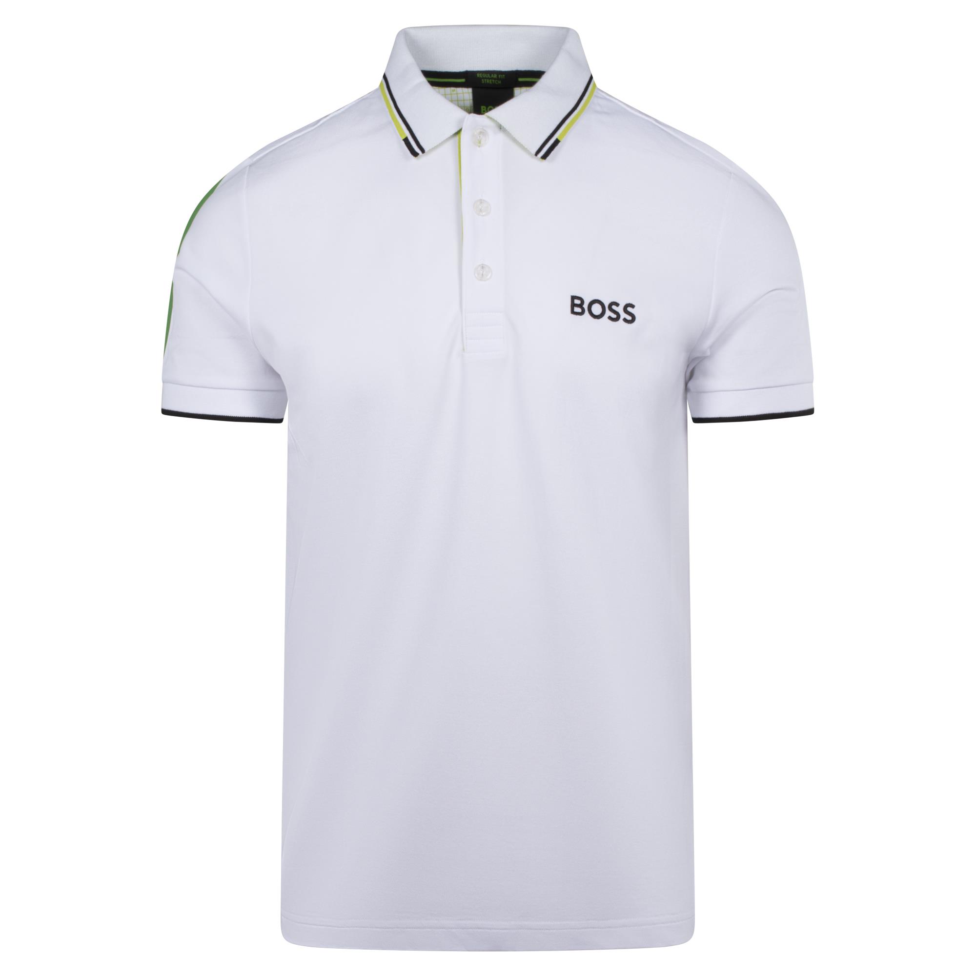 Boss Paddy Pro Mens Polo Shirt White