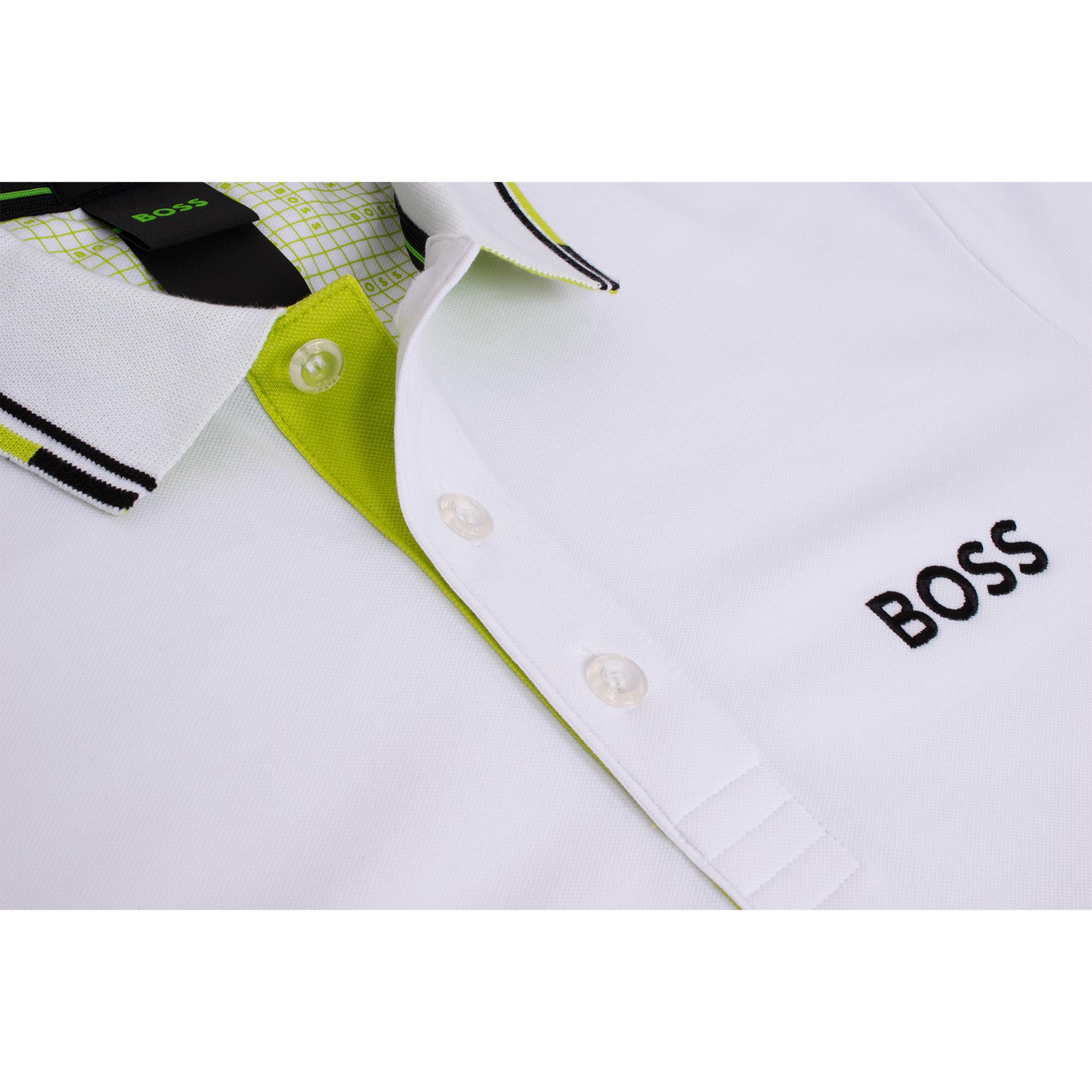 Boss Paddy Pro Mens Polo Shirt White